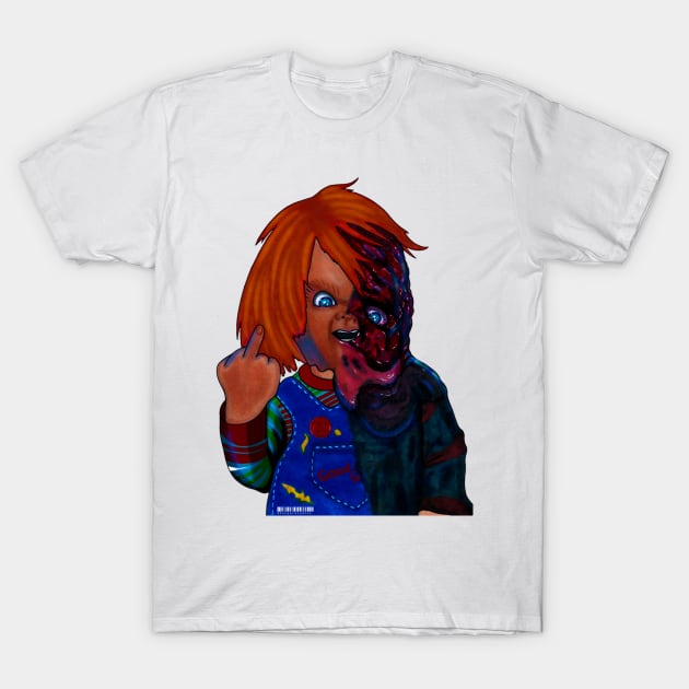 Chucky Melted T-Shirt by Zenpaistudios